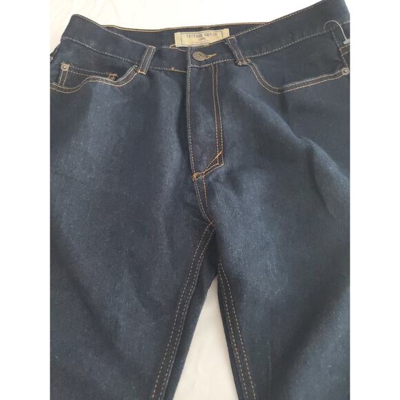 Vintage Genes Mens Jeans Blue Size 36X32 Cotton Blend Button Zip Pockets Skinny - Picture 10 of 12